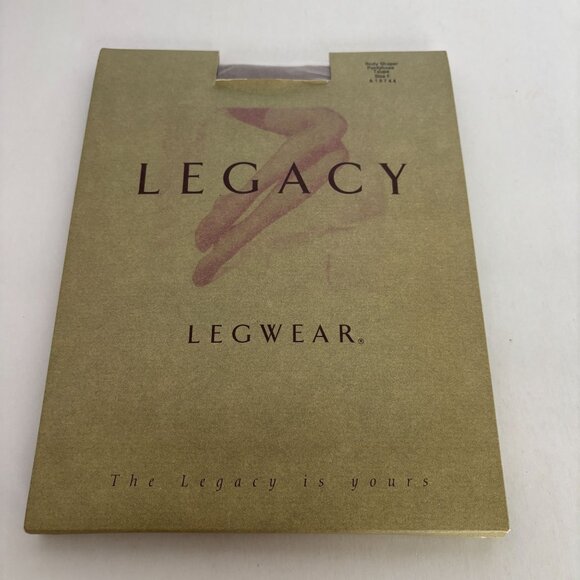 Legacy Legwear Pantyhose Body Shaper Taupe Size F One Pair Nylon Spandex Cotton - Picture 6 of 6